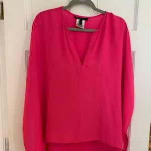 BCBG Hot Pink blouse